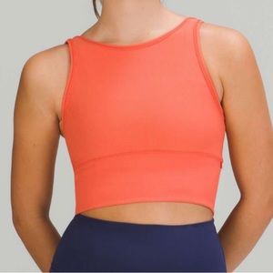 Lululemon Power Pivot Tank Size 8 Warm Coral NWOT